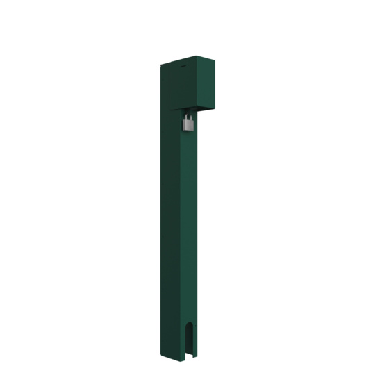 Green Direct Bury Power Pedestal (XPPDB1G16C-GN) with Cover Locked