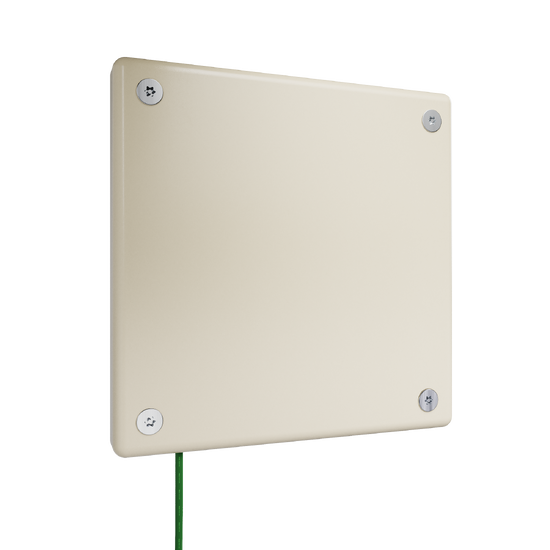 Blank ivory single gang wallplate designed for behavioral health or institutional settings.