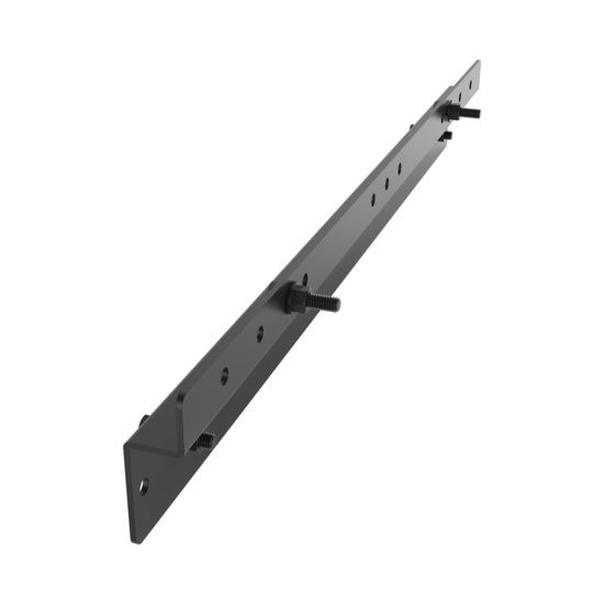 Assembled Inside Bottom Facing Toward - Mighty Mo 20 Adjustable Base Rack, Interface Bracket for Starline Universal Bracket, Black (MM20BUSMBADJ-B)
