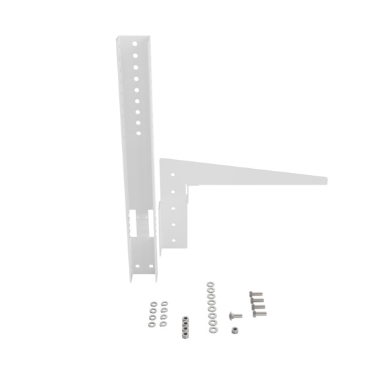 Disassembled Inside Straight Tilted Toward - Mighty Mo 20 Starline Busway Mounting Bracket, White (MM20BUSMB12-W)
