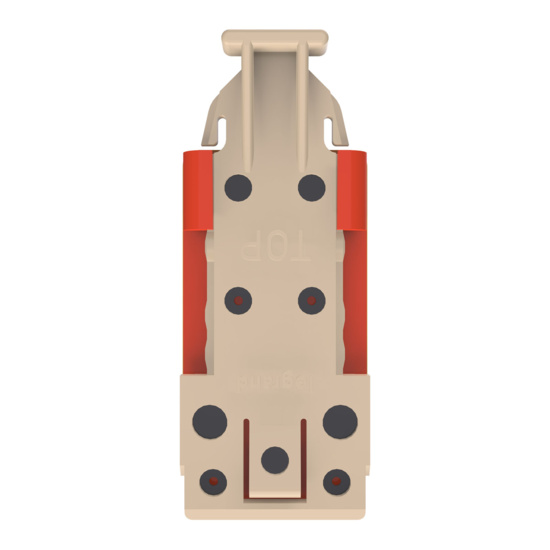 HDJSN6A-42 Red Cat6A SNAP Jack Top View