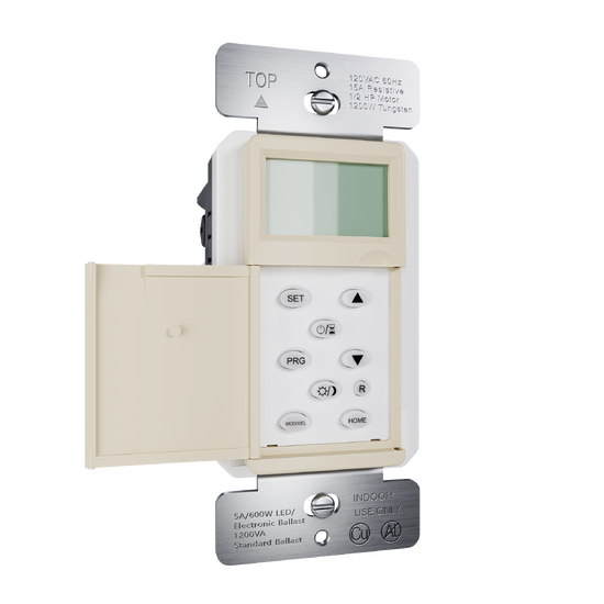Programmable 24-hour Astronomic Timer, Ivory