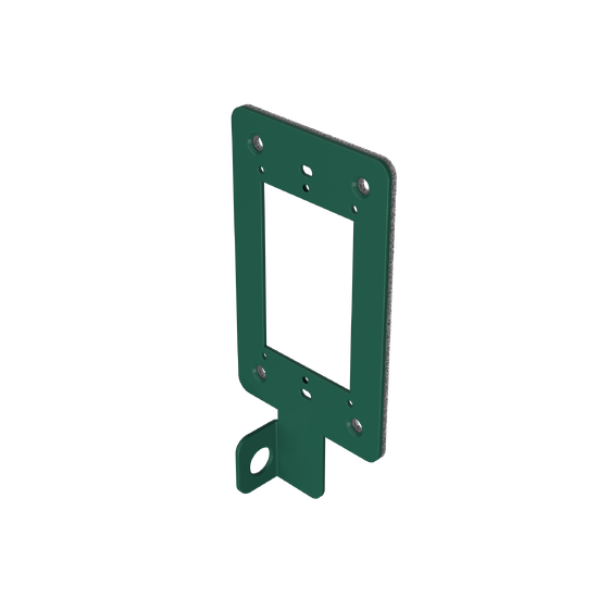 Replacement 1-Gang, Locking Device Plate for Green Direct Bury Power Pedestal (XPPDB1GPL-GN)