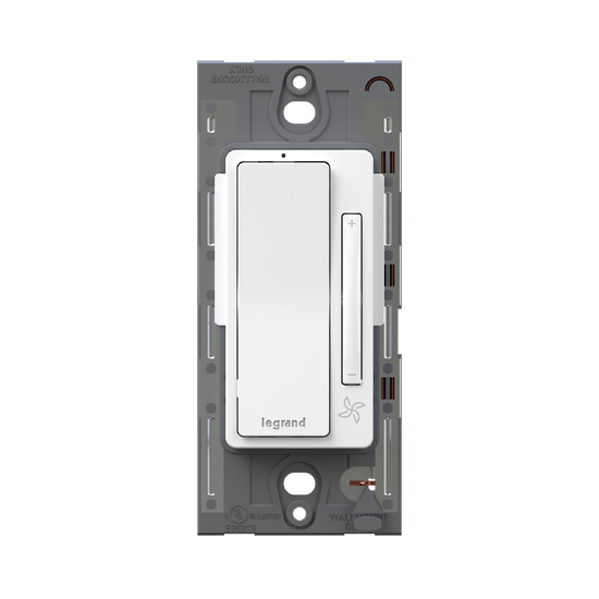 radiant® Wired Remote Smart Fan Controller with Netatmo, White