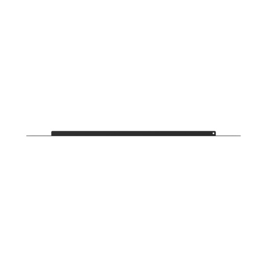 MM20BDC06-B Side view of 6 in MM20 Base Cust Cover - Black