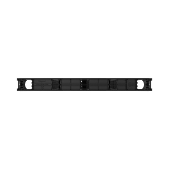 Disassembled Back Straight - Mighty Mo Tool-Less Snap-In Horizontal Cable Manager - 1 RU, 19 in Wide, Black - 2 Pack (SHMT1RU2-B)