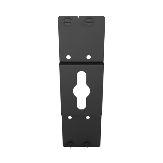 Assembled Tilted Front - Mighty Mo 20 PDU Mounting Brackets, Rack Rail Mount, 1 Wide, Black (MM20PDUMBRC1W-B)
