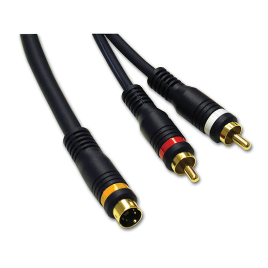 Velocityâ¢ S-Video and RCA Stereo Audio Cable
