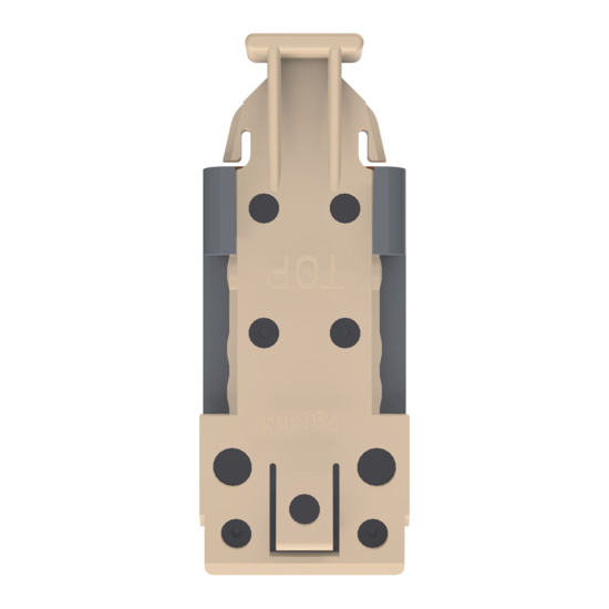 HDJSN6-78 Dark Gray Cat6 SNAP Jack Top View