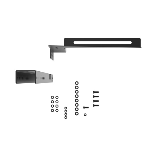 Disassembled Top - Mighty Mo 20 Starline Busway Mounting Bracket, Black (MM20BUSMB12-B)