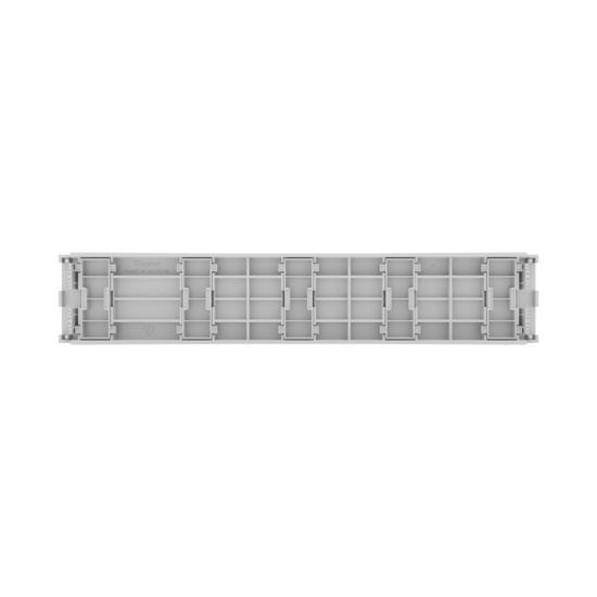 Assembled Back Straight - Mighty Mo Tool-Less Snap-In Horizontal Cable Manager - 2 RU, 19 in Wide, White - 2 Pack (SHMT2RU2-W)