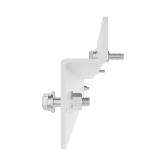 Assembled Straight - Mighty Mo 20 Adjustable Base Rack, Interface Bracket for Starline Universal Bracket, White (MM20BUSMBADJ-W)