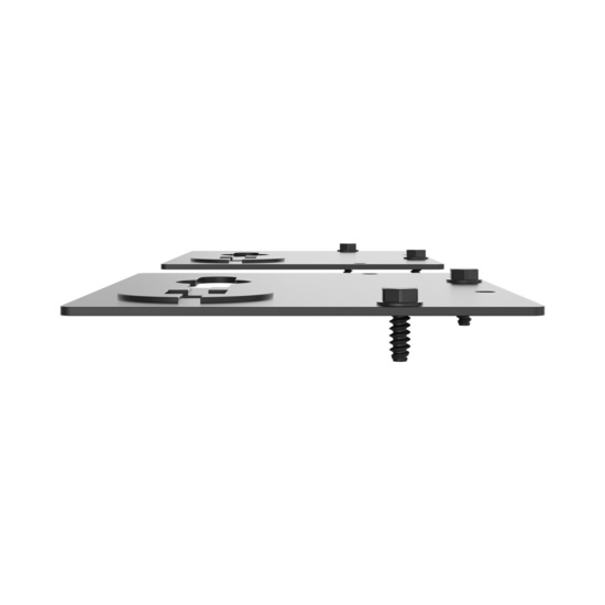 Assembled Straight Top/Bottom - Mighty Mo 20 PDU Mounting Brackets, Rack Mount, Flat, 1 Wide, Black (MM20PDUMBFT1W-B)