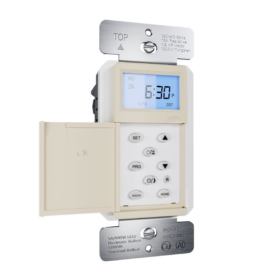 Programmable 24-hour Astronomic Timer, Ivory