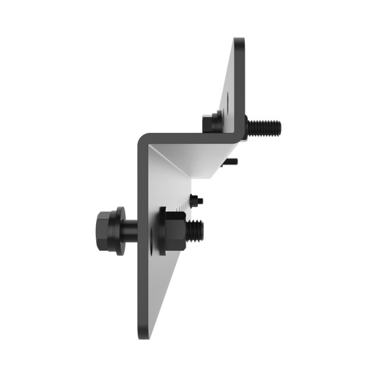 Assembled Straight - Mighty Mo 20 Adjustable Base Rack, Interface Bracket for Starline Universal Bracket, Black (MM20BUSMBADJ-B)
