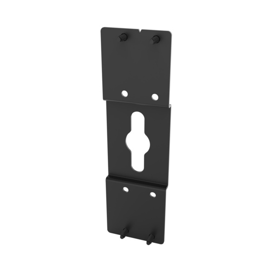 Assembled Tilted Rear Right - Mighty Mo 20 PDU Mounting Brackets, Rack Rail Mount, 1 Wide, Black (MM20PDUMBRC1W-B)