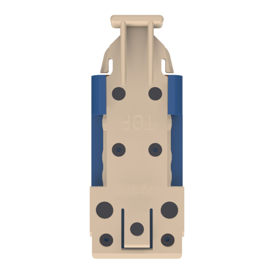 HDJSN6-36 Blue Cat6 SNAP Jack Top View
