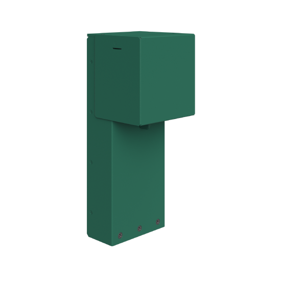 Power Pedestal 2-Gang Cover, Green