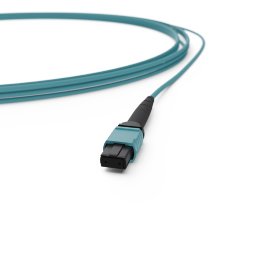 OM4 12 Fiber MPO Trunk Connector Front