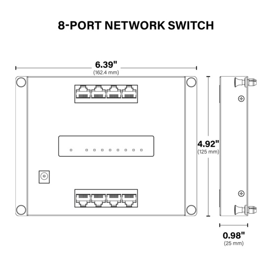 On-Q 8-Port Network Switch