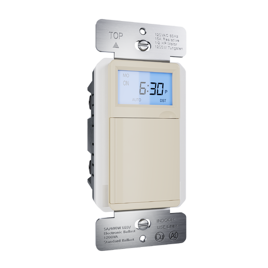 Programmable 24-hour Astronomic Timer, Ivory