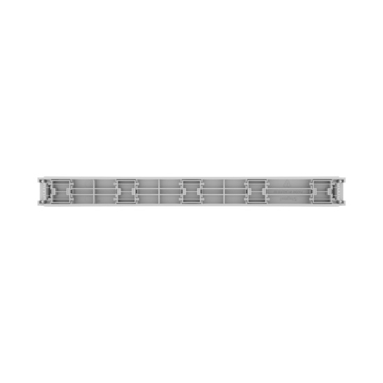 Assembled Back Straight - Mighty Mo Tool-Less Snap-In Horizontal Cable Manager - 1 RU, 19 in Wide, White - 2 Pack (SHMT1RU2-W)