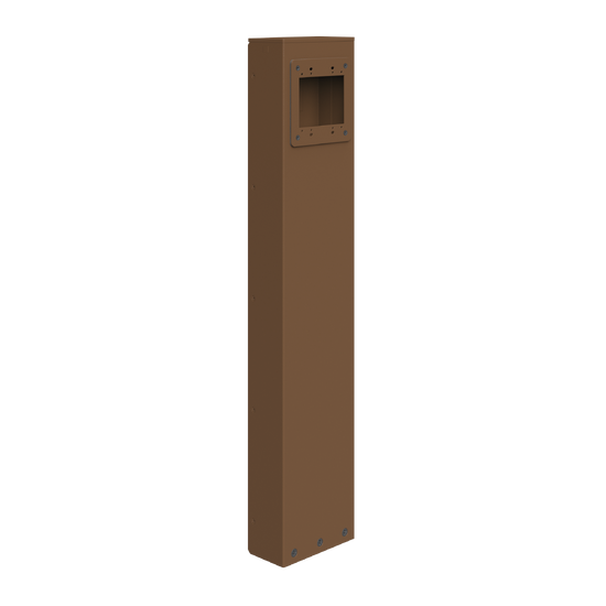 Power Pedestal 2-Gang, Brown