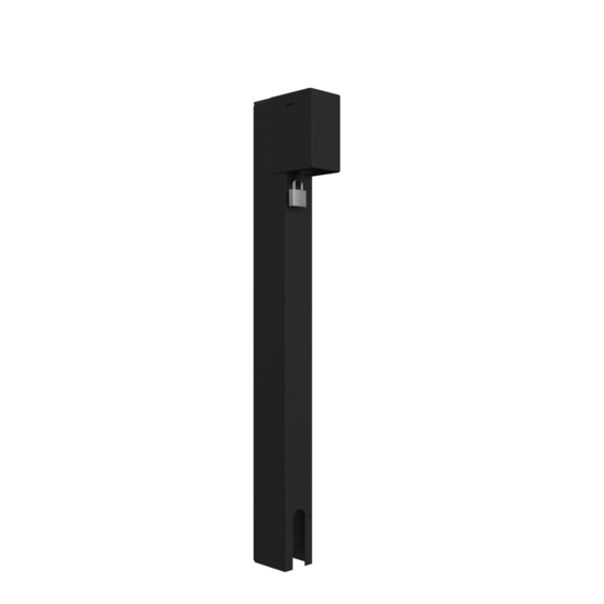 Black Direct Bury Power Pedestal (XPPDBW1G16C-BK) with Cover Locked