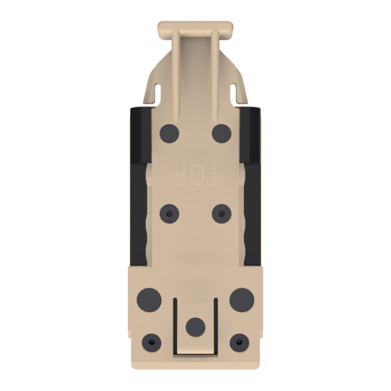 HDJSN6A-00 Black Cat6A SNAP Jack Top View