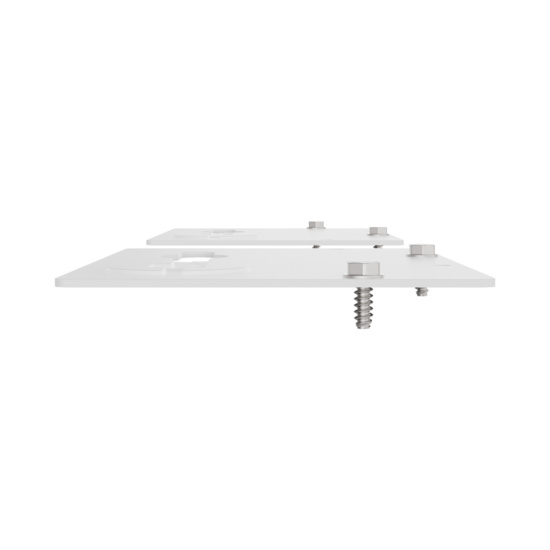 Assembled Straight Top/Bottom - Mighty Mo 20 PDU Mounting Brackets, Rack Mount, Flat, 1 Wide, White (MM20PDUMBFT1W-W)