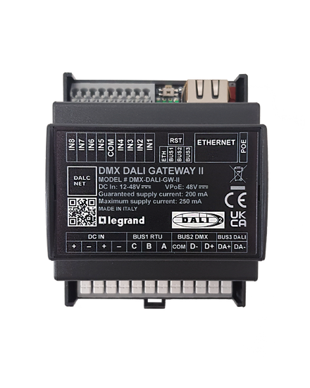 Front View of DMX-DALI-GW-II